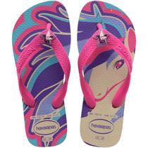 Chinelo Havaianas Kids Fantasy Unicórnio Borboleta Infantil