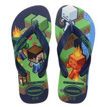 Chinelo Havaianas Kids Minecraft Cor:MARINHOTamanho:23/24 Chinelo Havaianas Kids Minecraft Cor:MARINHOTamanho:23/24