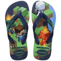 Chinelo Havaianas Kids Minicraft Original Marinho