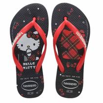 Chinelo Havaianas Kids Slim Hello Kitty Infantil Menina