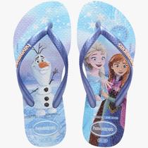 Chinelo Havaianas Kids Slim Princesas Frozen Original *NF*