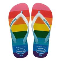 Chinelo Havaianas LGBTQ+ Top Pride Allover Azul