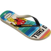 Chinelo havaianas licenciado disney stylish 37/8 bege palha havaianas