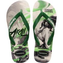 Chinelo Havaianas Licenciado League OF Legends 37/38 Bege Chinelo Havaianas Licenciado League OF Legends 37/38 Bege
