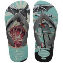 Chinelo Havaianas Licenciado Minecraft 39/40 Azul Chinelo Havaianas Licenciado Minecraft 39/40 Azul