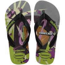 Chinelo Havaianas Licenciado Minecraft 39/40 Oliva Chinelo Havaianas Licenciado Minecraft 39/40 Oliva