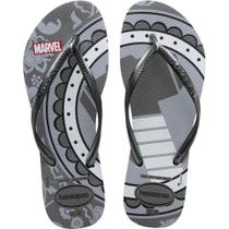 Chinelo Havaianas Licenciado SLIM Marvel 37/8 Cinza ACO