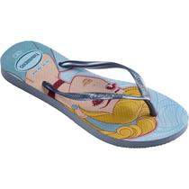 Chinelo havaianas licenciado slim princesas 39/0 vento havaianas