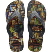 Chinelo Havaianas Licenciado TOP MAX Street Fighter 39/40 Cinza