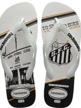 Chinelo Havaianas Licenciado TOP Santos 39 40 Branco PAR