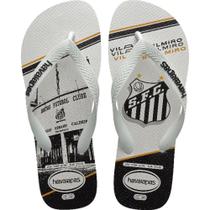 Chinelo Havaianas Licenciado TOP Santos 41/2 Branco PAR (7909989146538)