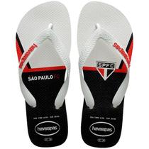 Chinelo Havaianas Licenciado TOP Sao Paulo 39 40 Branco PAR