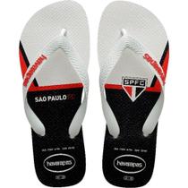 Chinelo Havaianas Licenciado TOP Sao Paulo 43/4 Branco PAR