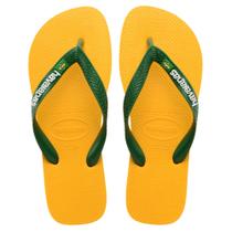 Chinelo Havaianas Logo Brasil Masculino Original Branca 37/38 a 43/44 Sandália Havaiana