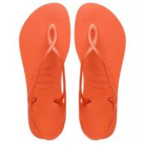 Chinelo Havaianas Luna Neon 41/42 Laranja Sandalha Tamanho 41-42 Feminino Original Cores Chinelo Havaianas Luna Neon 41/42 Laranja Sandalha Tamanho 41-42 Feminino Original Cores
