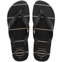 Chinelo Havaianas Masculino Color Essential Listrado Preto