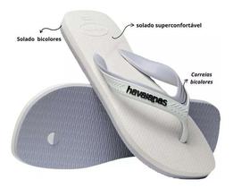 Chinelo Havaianas Masculino Duol Legítima Branca Macio