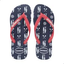 Chinelo Havaianas Masculino Top Nautical Azul marinho