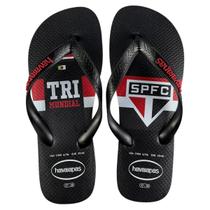 Chinelo Havaianas Masculino Top Times FC São Paulo Original Cor:PretoTamanho:37/38 Chinelo Havaianas Masculino Top Times FC São Paulo Original Cor:PretoTamanho:37/38