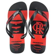 Chinelo Havaianas Masculino TOP Times Flamengo Original Cor:Preto/Preto/PretoTamanho:39/40