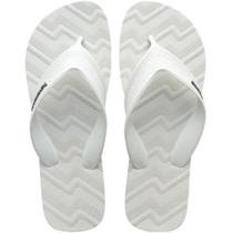 Chinelo Havaianas Masculino TRACK Waves Branco 41/42