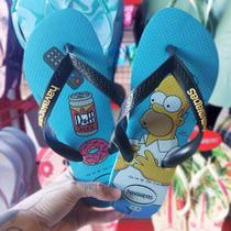 Chinelo Havaianas Masculino Unissex Desenho Personagem Tiras Grossas Borracha Confortável Macio Chinelo Havaianas Masculino Unissex Desenho Personagem Tiras Grossas Borracha Confortável Macio