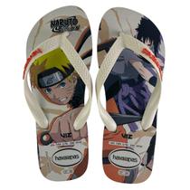 Chinelo Havaianas Naruto Shippuden Original Unissex Cor:AREIATamanho:39/40