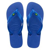 Chinelo Havaianas Original Bandeira Brasil Masculino Azul 41/42