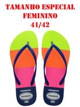Chinelo Havaianas Original Feminino Tamanho Especial 41/42 Slim Neon Glow Chinelo Havaianas Original Feminino Tamanho Especial 41/42 Slim Neon Glow