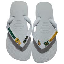 Chinelo Havaianas Personalizado Com pingentes do Brasil na copa