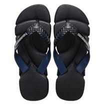 Chinelo Havaianas Power 2.0 FC Tamanho:39/40Cor:PRETO / AZUL INDIGO