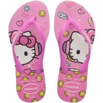 Chinelo Havaianas Sandália Feminina Hello Kitty Adulto Original