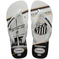 Chinelo Havaianas Santos Fc Top Times - Masculino - Branco