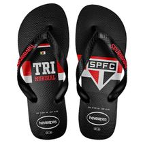 Chinelo Havaianas São Paulo Preto Top Times Estilo Original Chinelo Havaianas São Paulo Preto Top Times Estilo Original