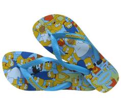 Chinelo Havaianas Simpsons 212 - Turquesa