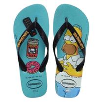 Chinelo Havaianas Simpsons Cor:AZUL TRADI / PRETOTamanho:37/38 Chinelo Havaianas Simpsons Cor:AZUL TRADI / PRETOTamanho:37/38