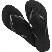 Chinelo Havaianas Slim 39/40 Preto Chinelo Havaianas Slim 39/40 Preto