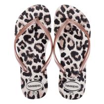 Chinelo Havaianas Slim Animals Feminino - Bege