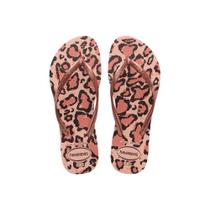 Chinelo Havaianas Slim Animals Rosa Ballet/Rosa - 33/34