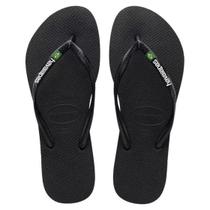 Chinelo Havaianas Slim Bandeira Brasil Tiras Finas