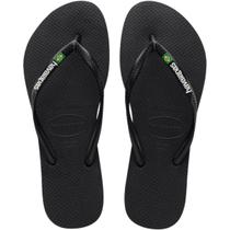 Chinelo Havaianas Slim Brasil Bandeira Logo Feminino Chinelo Havaianas Slim Brasil Bandeira Logo Feminino