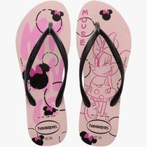 Chinelo Havaianas Slim Disney Minnie Versão Tamanho Grande