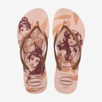 Chinelo Havaianas Slim Disney Princesas Rosa