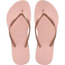 Chinelo Havaianas Slim - Feminino - Rosa ballet - 3738