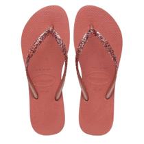 Chinelo Havaianas Slim Glitter II FC Cor:CANYON CLAYTamanho:33/34 Chinelo Havaianas Slim Glitter II FC Cor:CANYON CLAYTamanho:33/34