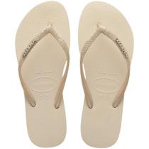 Chinelo Havaianas Slim Glitter Tiras Finas Reluzentes - 7013956 Chinelo Havaianas Slim Glitter Tiras Finas Reluzentes - 7013956