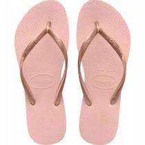 Chinelo Havaianas Slim Lisa Feminino Rosa Claro