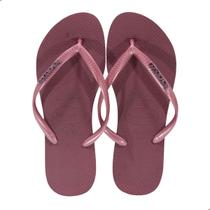 Chinelo Havaianas Slim Logo Metalic Amaranto Chinelo Havaianas Slim Logo Metalic Amaranto
