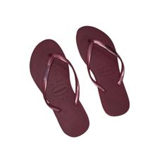 Chinelo Havaianas Slim Logo Metallic Feminino Original Amara Cor:AmarantoTamanho:39/40Gênero:Feminino
