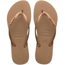 Chinelo Havaianas Slim Logo Metallic Feminino Chinelo Havaianas Slim Logo Metallic Feminino